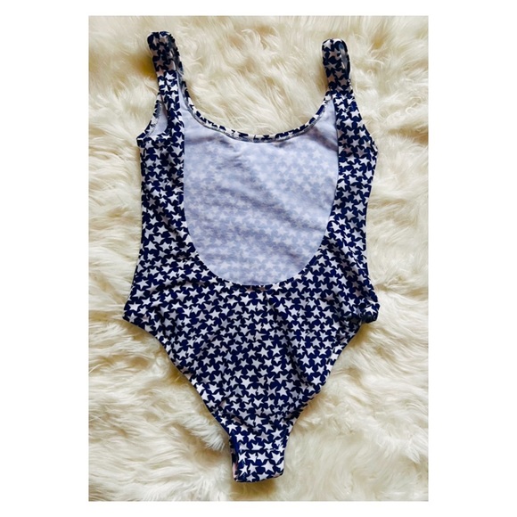 New! ZADIG & VOLTAIRE “W Alice” Maillot Star Print Low Back One-Piece Swimsuit - Picture 6 of 8